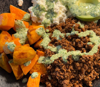 Viral Cottage Cheese Sweet Potato Beef Bowl – Med Hälsotwist. 55g protein